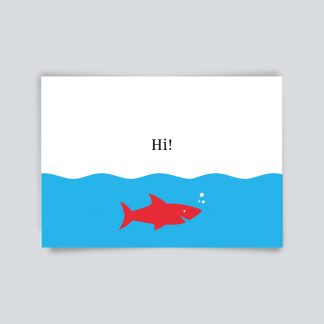 Maritime Postkarte. Hi!