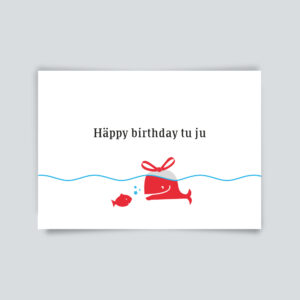 Maritime Postkarte. Happy Birthday