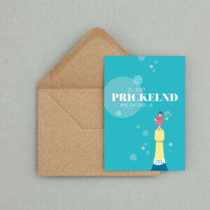 Geburtstagskarte "Prickelnd"