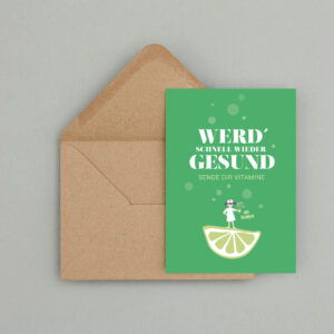 Genesungskarte "Werd gesund"