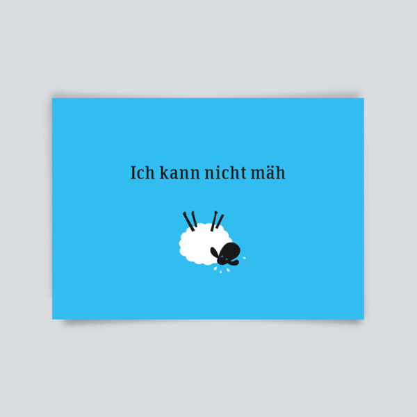 Postkarte Ich kann nicht mäh