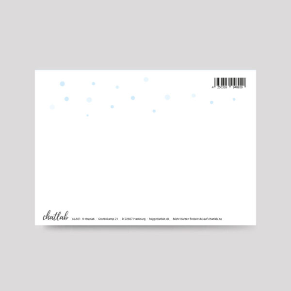 Postkarten-Adventskalender Küstenpost Rückseite