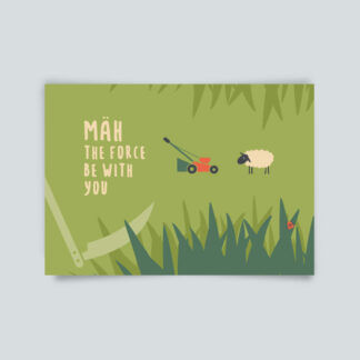 Postkarte, mäh the force