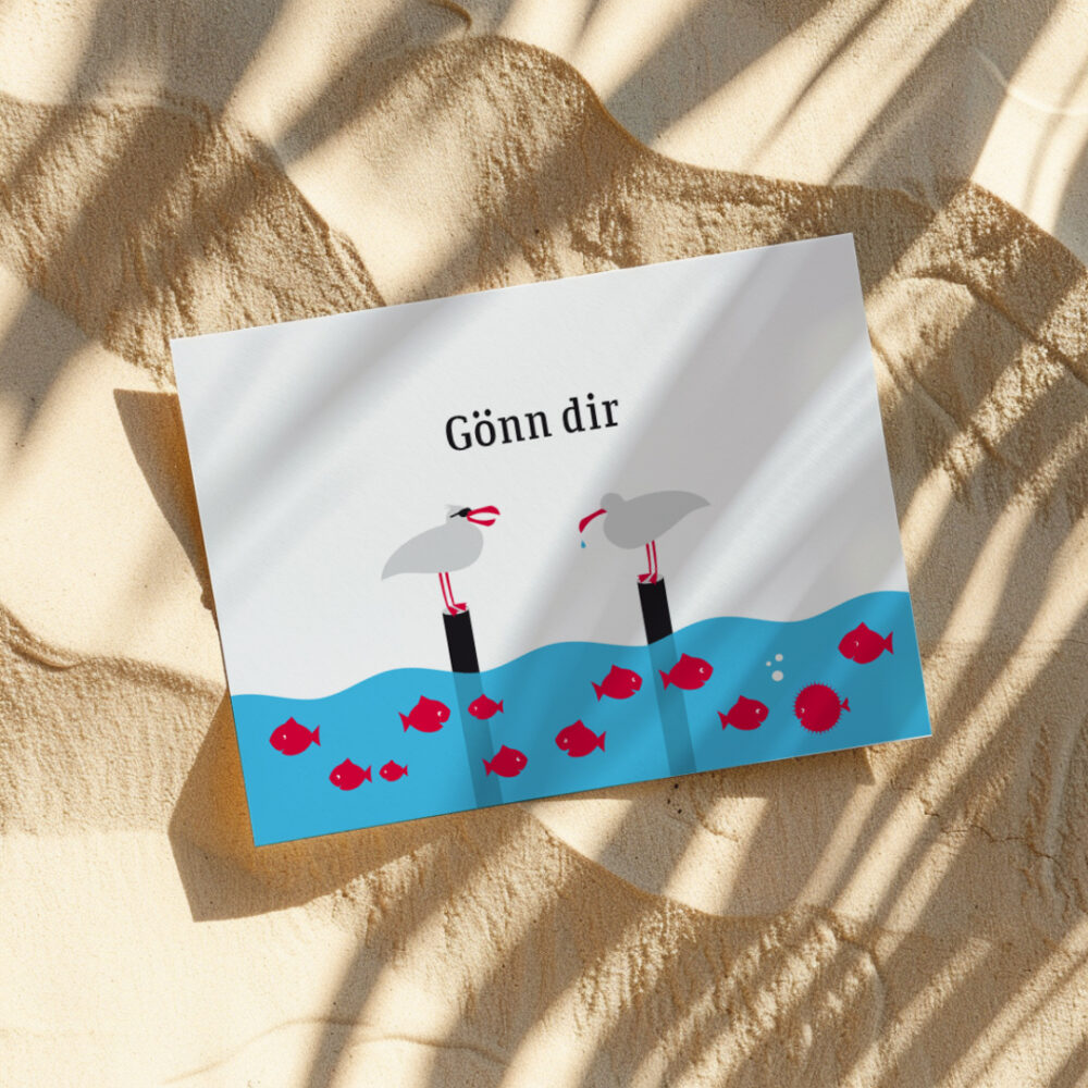 Postkarte "Gönn dir"