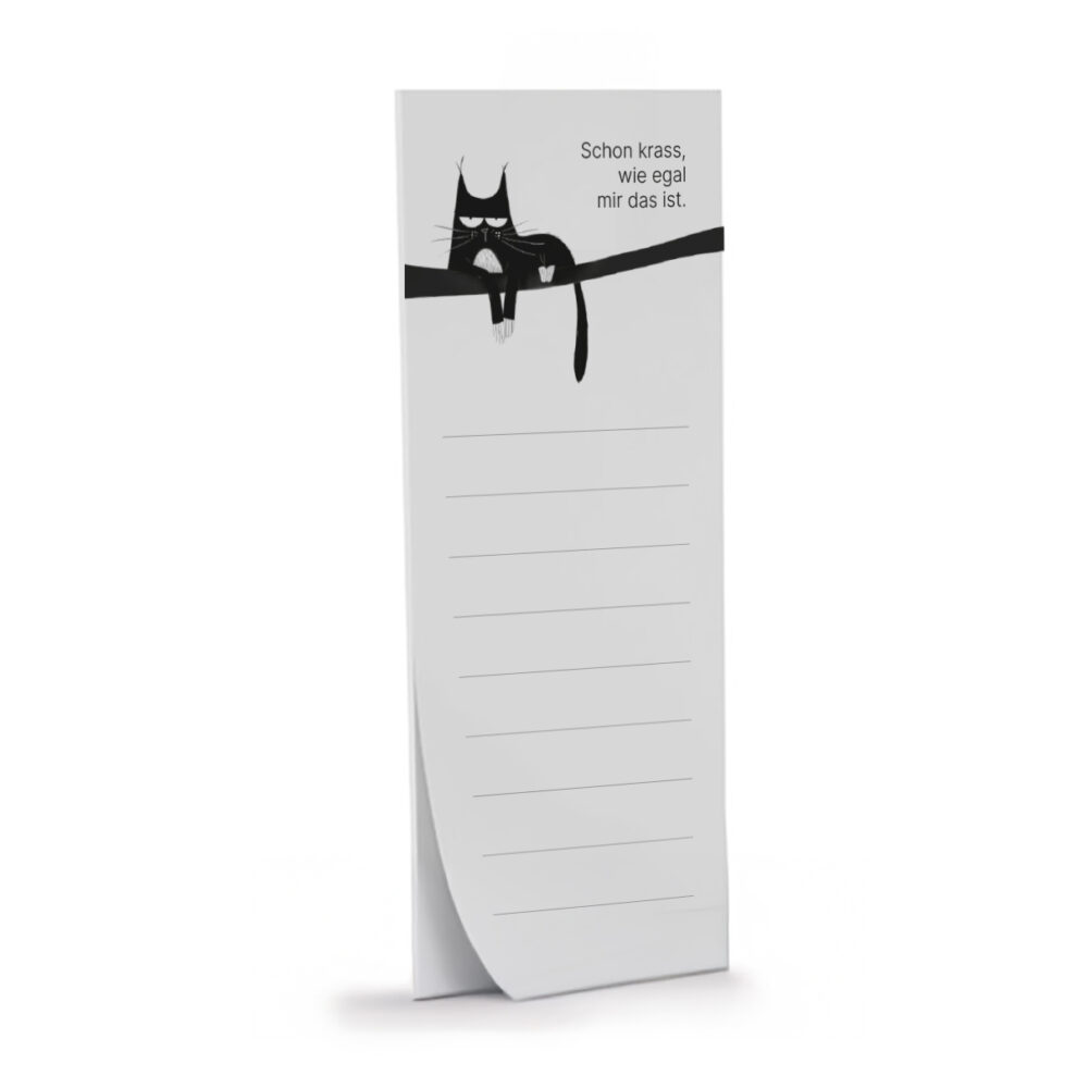 Notizblock schon krass wie egal mir das ist